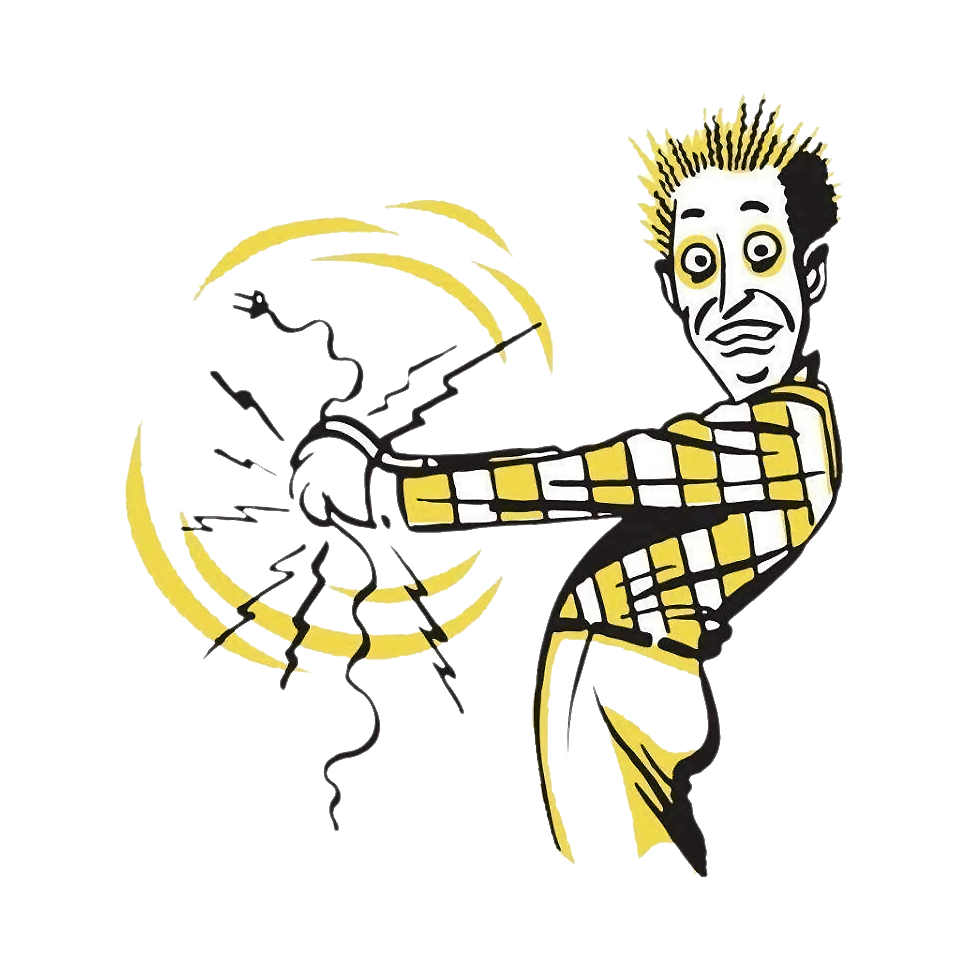 Electric shock drawing at. Danger clipart current electricity