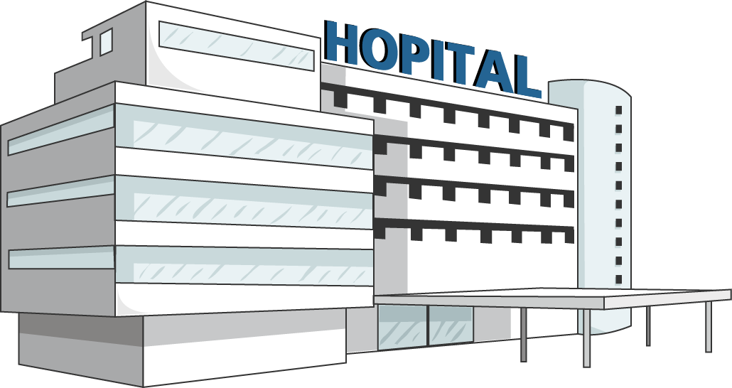 clipart hospital hopital
