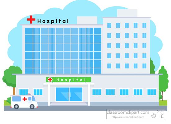 hospital clipart hospital building