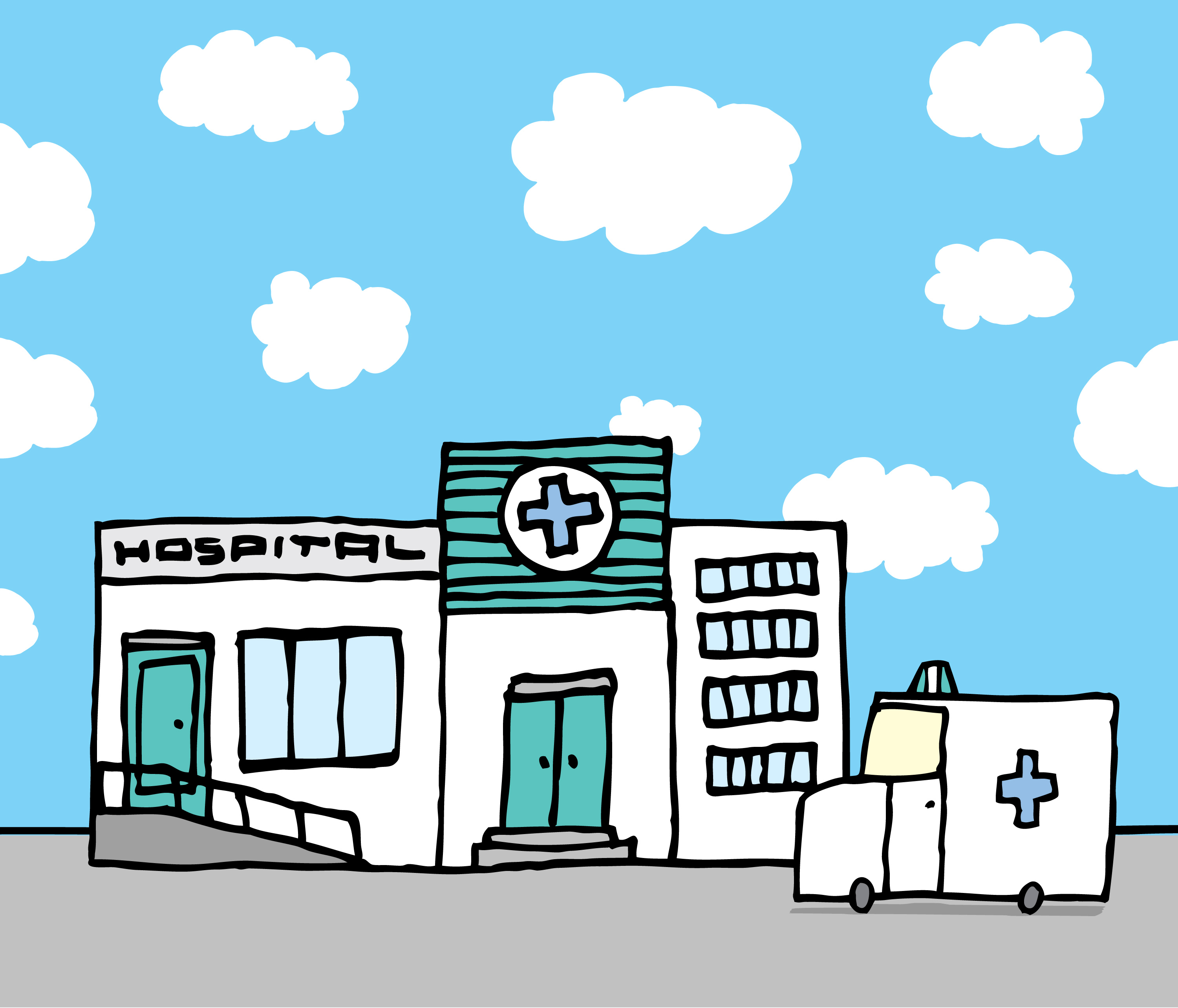 clipart hospital private hospital