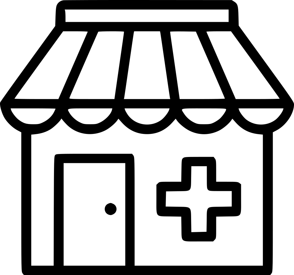 clipart hospital store building
