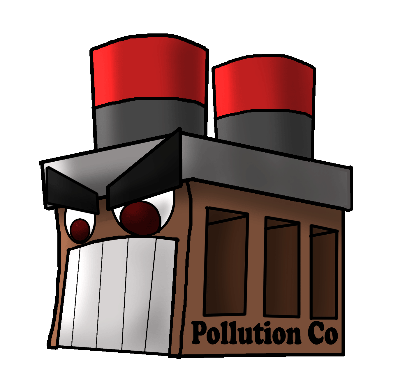 Factory clipart polluted. Sticker for ios android