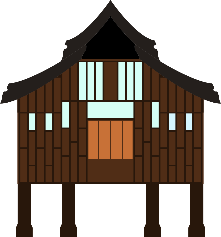 house clipart brown