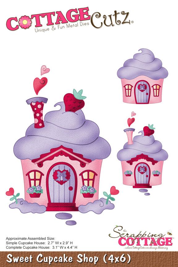 cupcake clipart house