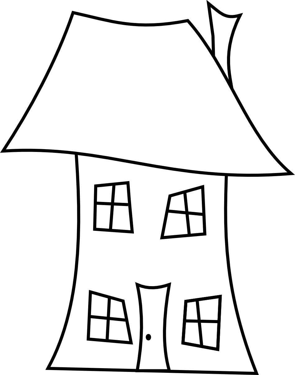 houses clipart snowing