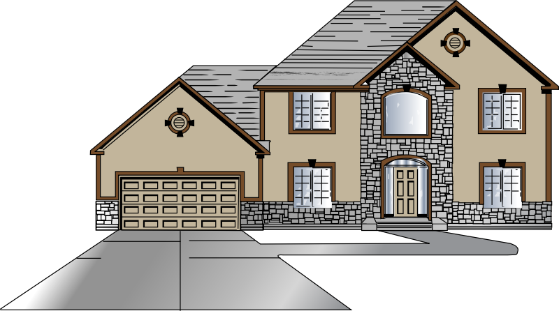 clipart house diagram