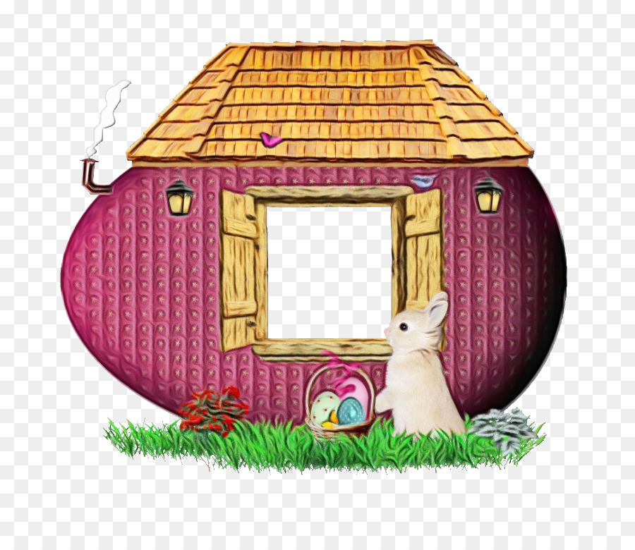 Clip art image . Clipart house easter bunny