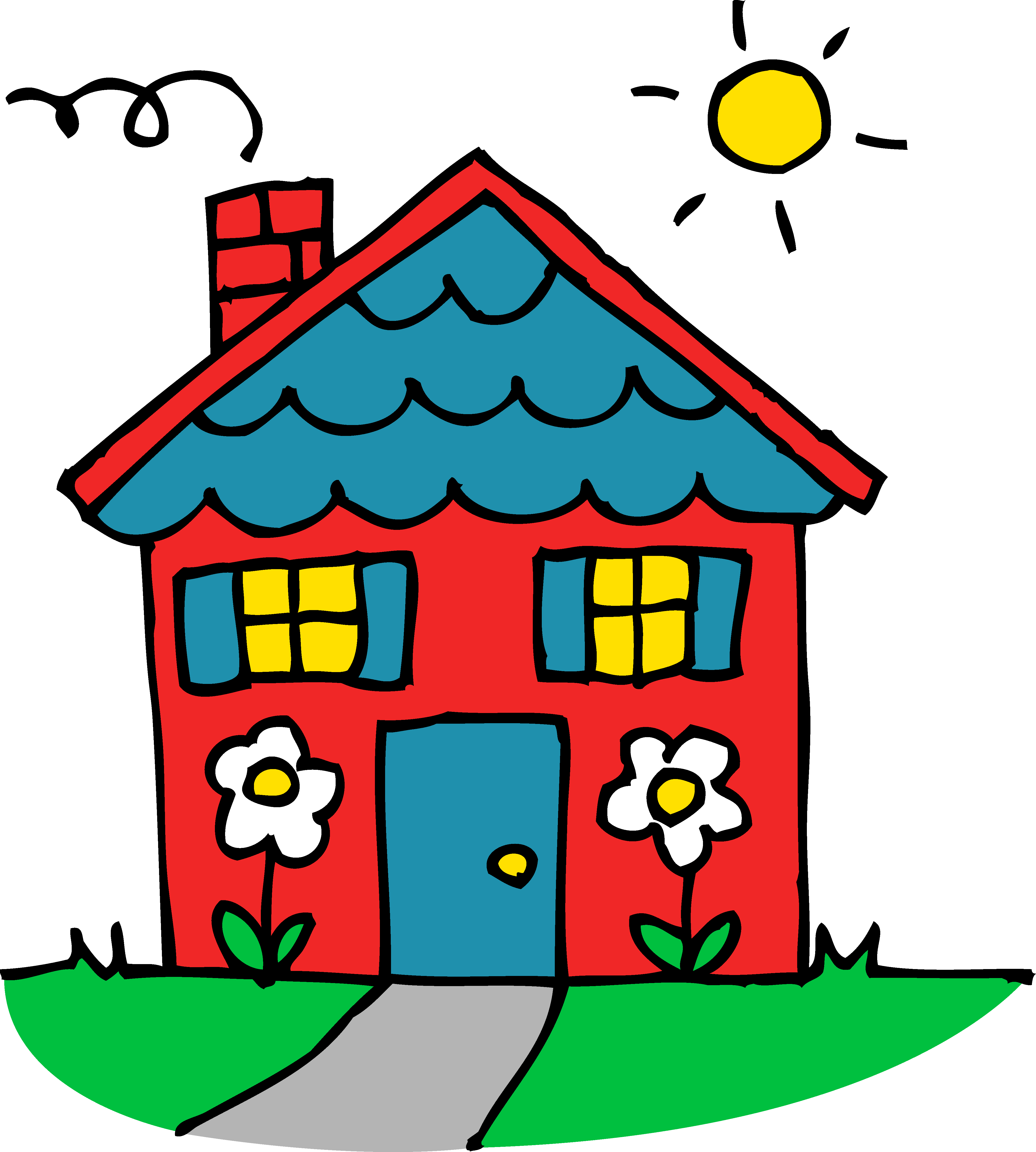 cottage clipart rustic house