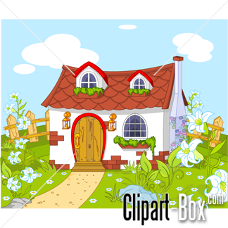 Clipart houses garden. House clip art library