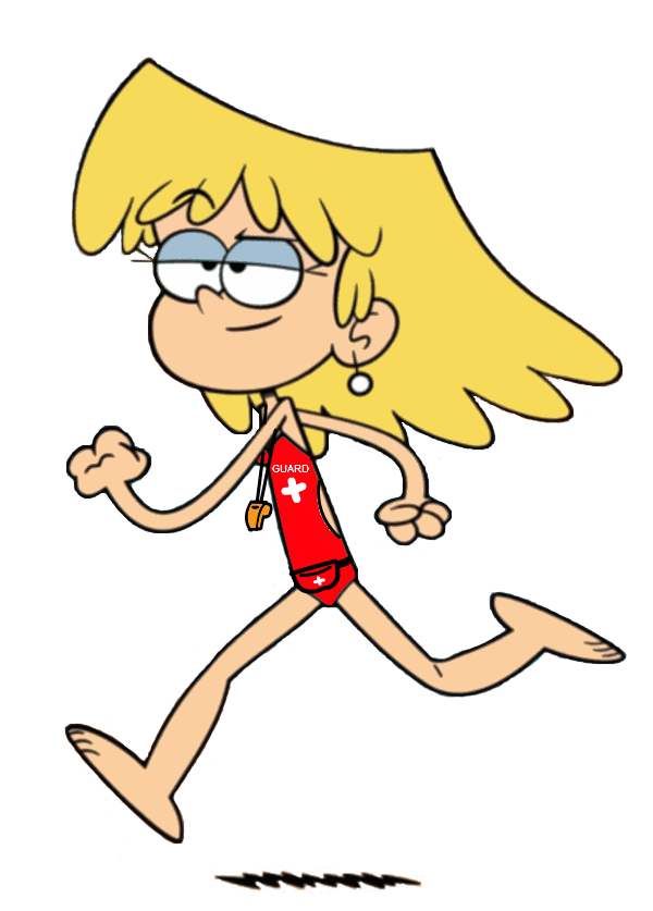 Lori loud running by. Lifeguard clipart needed