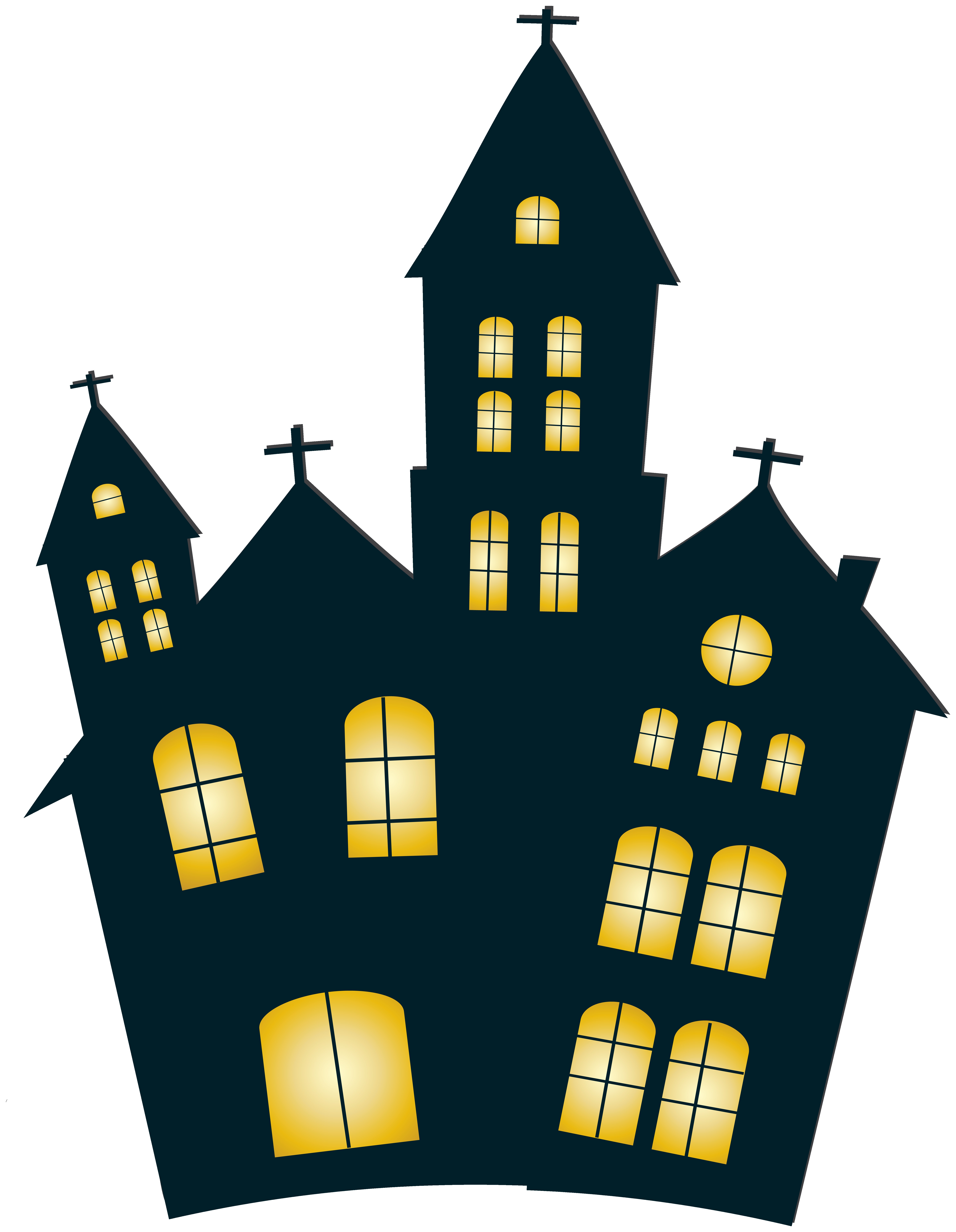 houses clipart night time