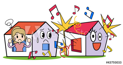 house clipart noisy