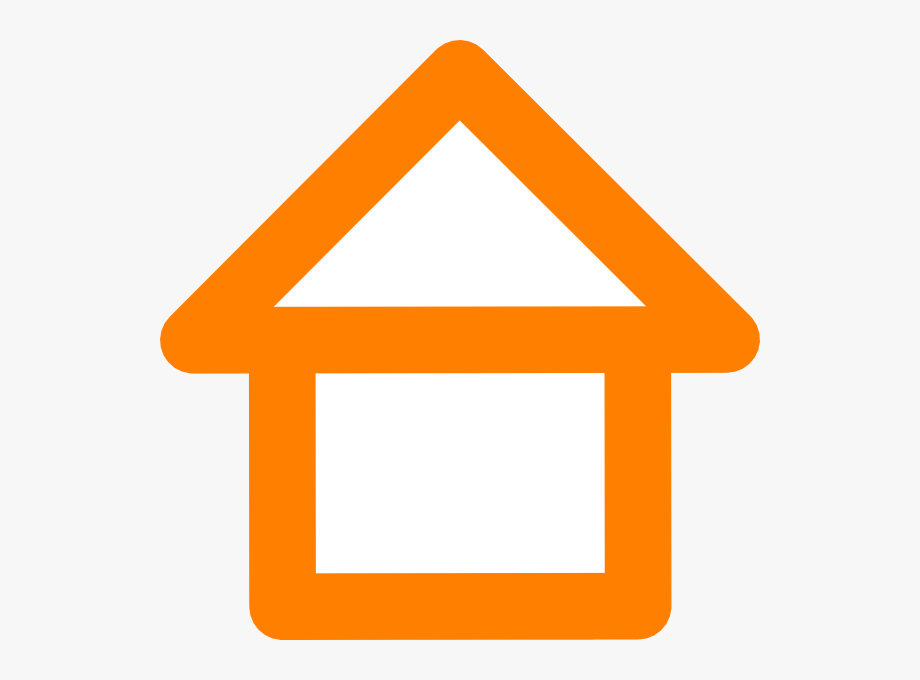 Outline clip art . Clipart house orange
