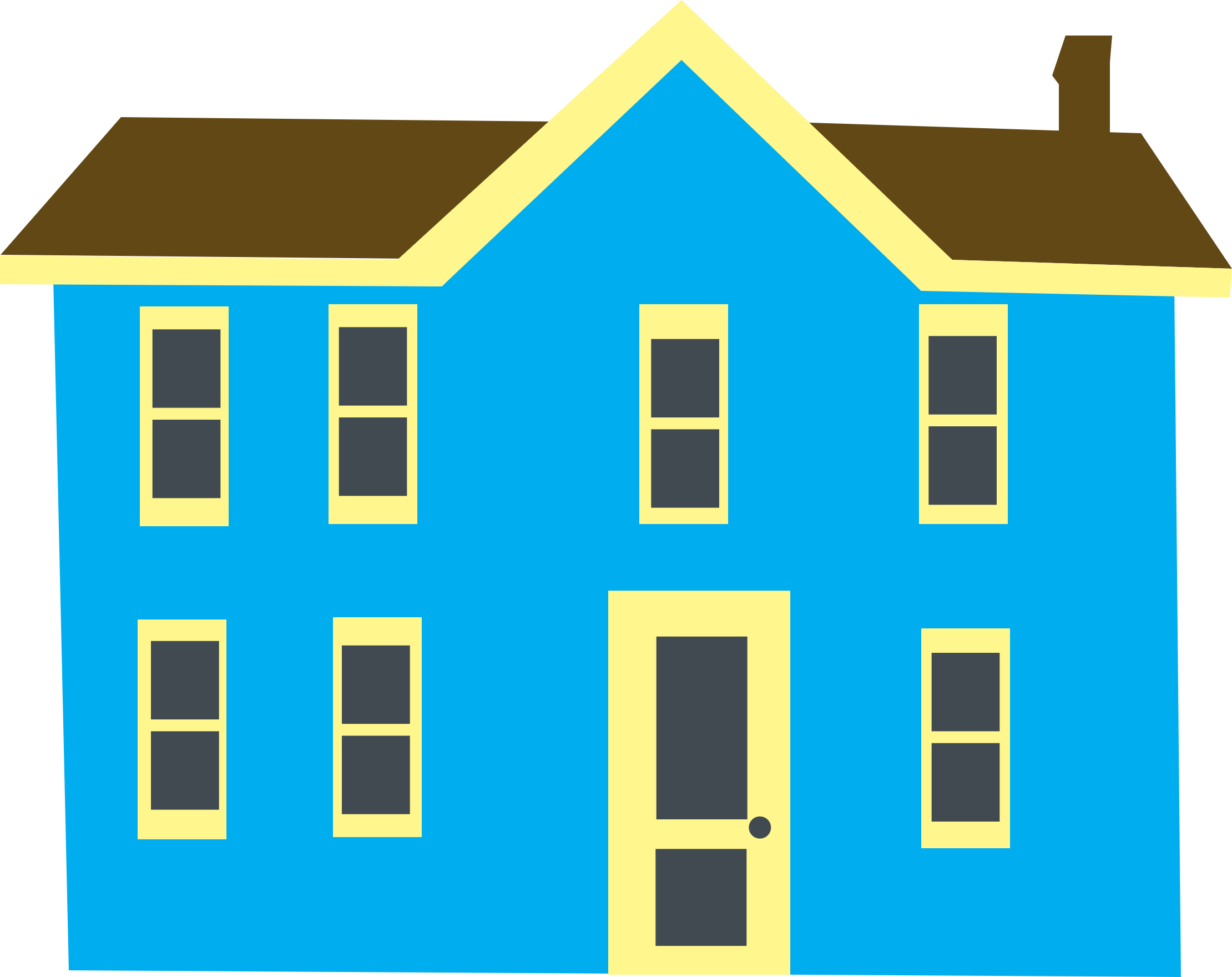 Mansion clipart small cartoon. House big image png
