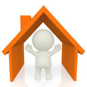 houses clipart person