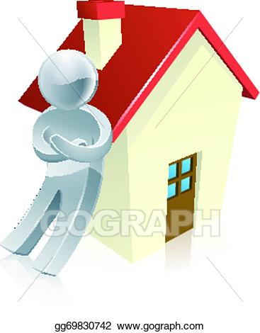 clipart house person