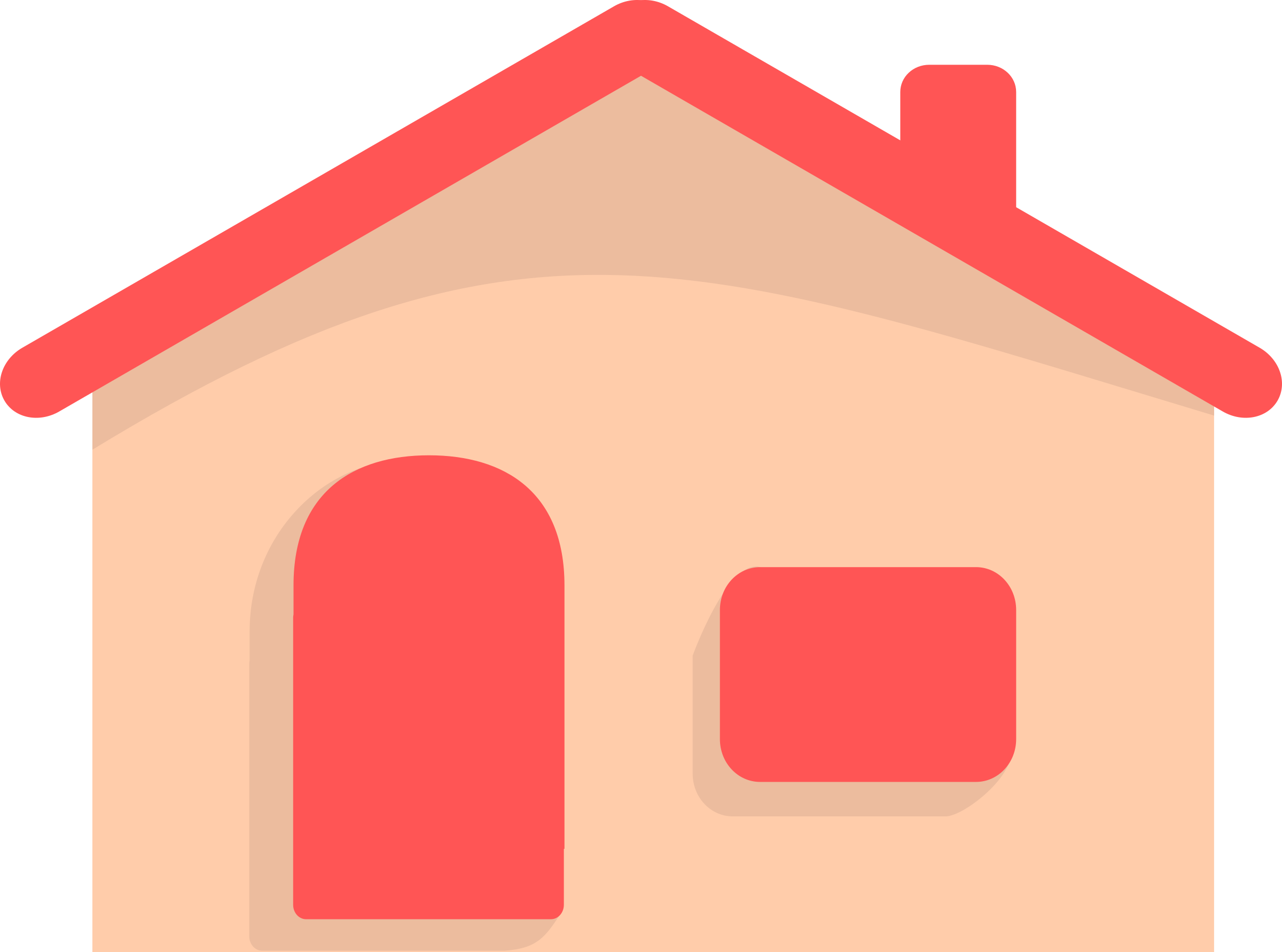 clipart house pink