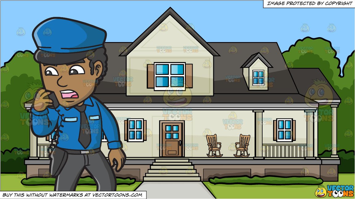 house clipart security guard