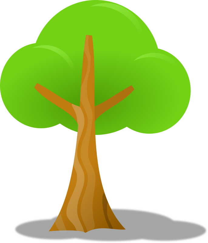 clipart tree hand holding