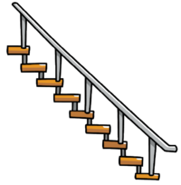 clipart house staircase