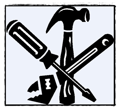 clipart houses tools