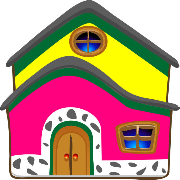 house clipart pink