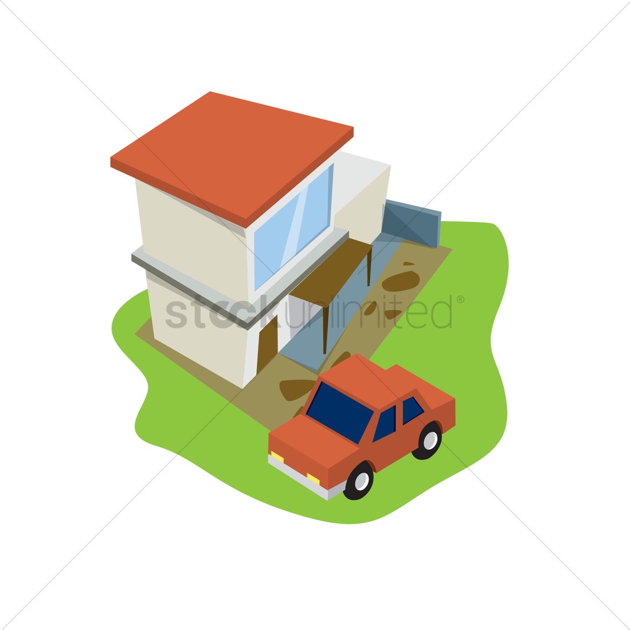 houses clipart car