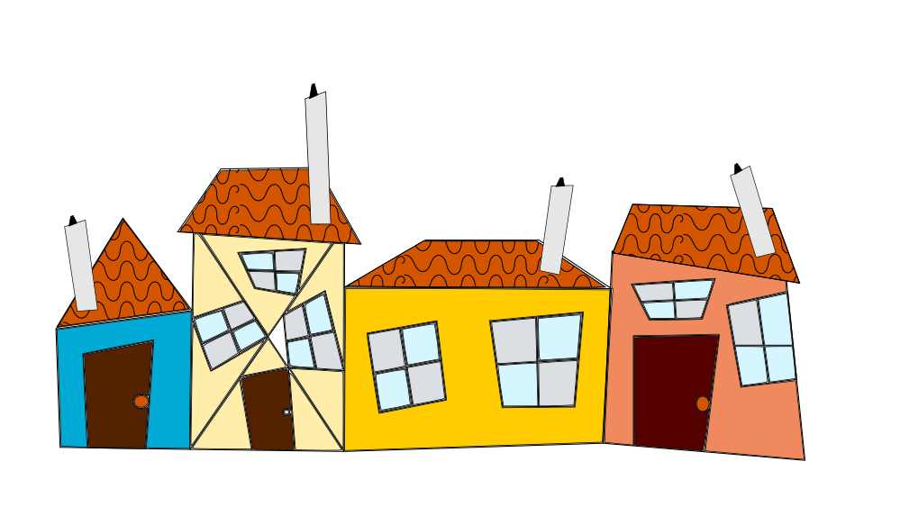 clipart houses clothes