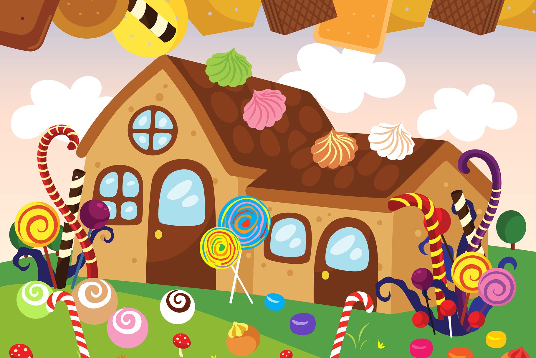 houses clipart cookie