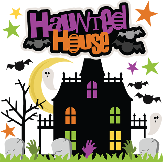 fence clipart haunted house