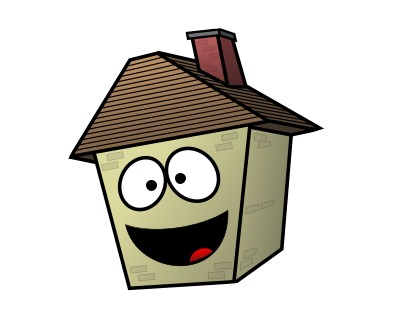 houses clipart face