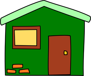 clipart houses green