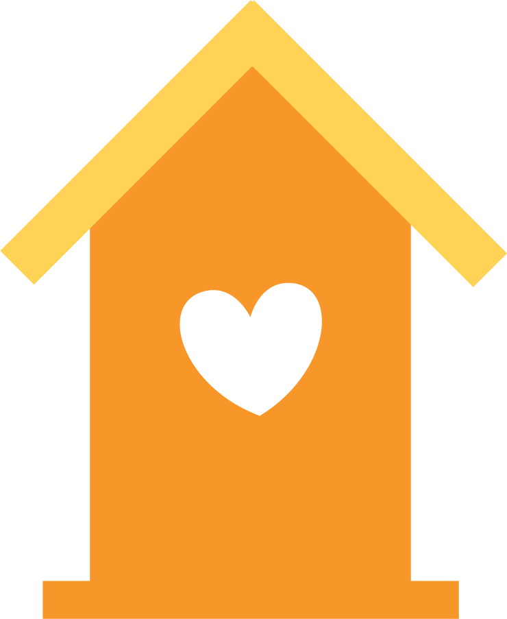 clipart houses orange