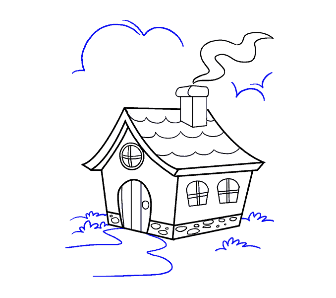 clipart houses path