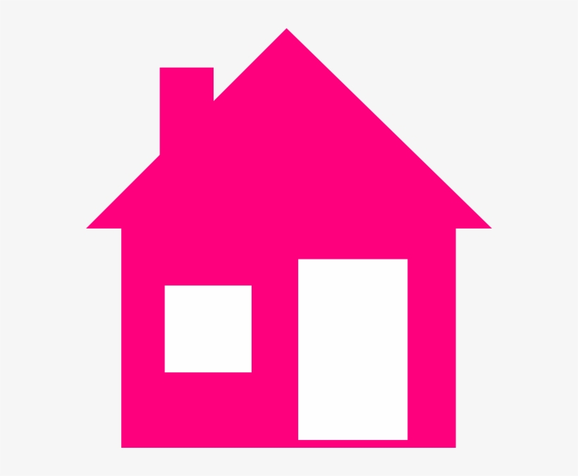 clipart houses pink