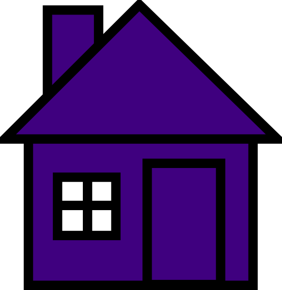 Very house clip art. Clipart houses purple