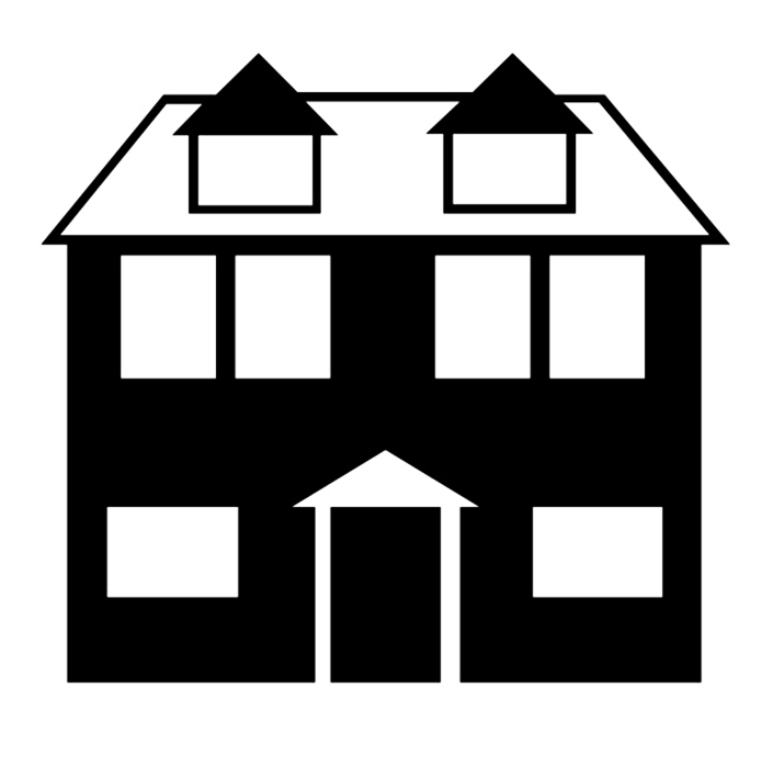 clipart houses shadow
