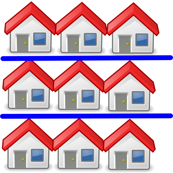 clipart houses staircase