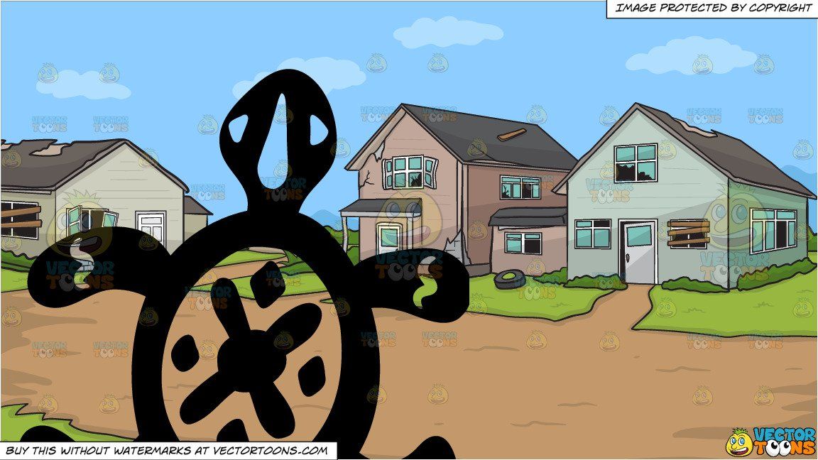 Houses clipart turtle. Cartoon a primitive art