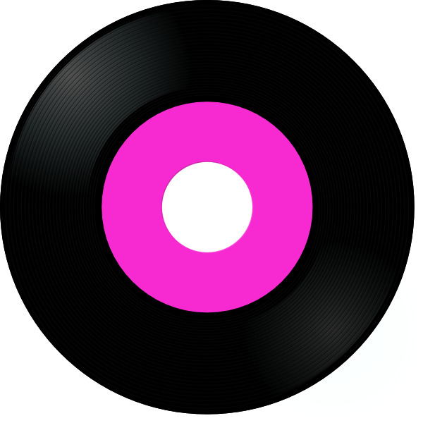 pink clipart record