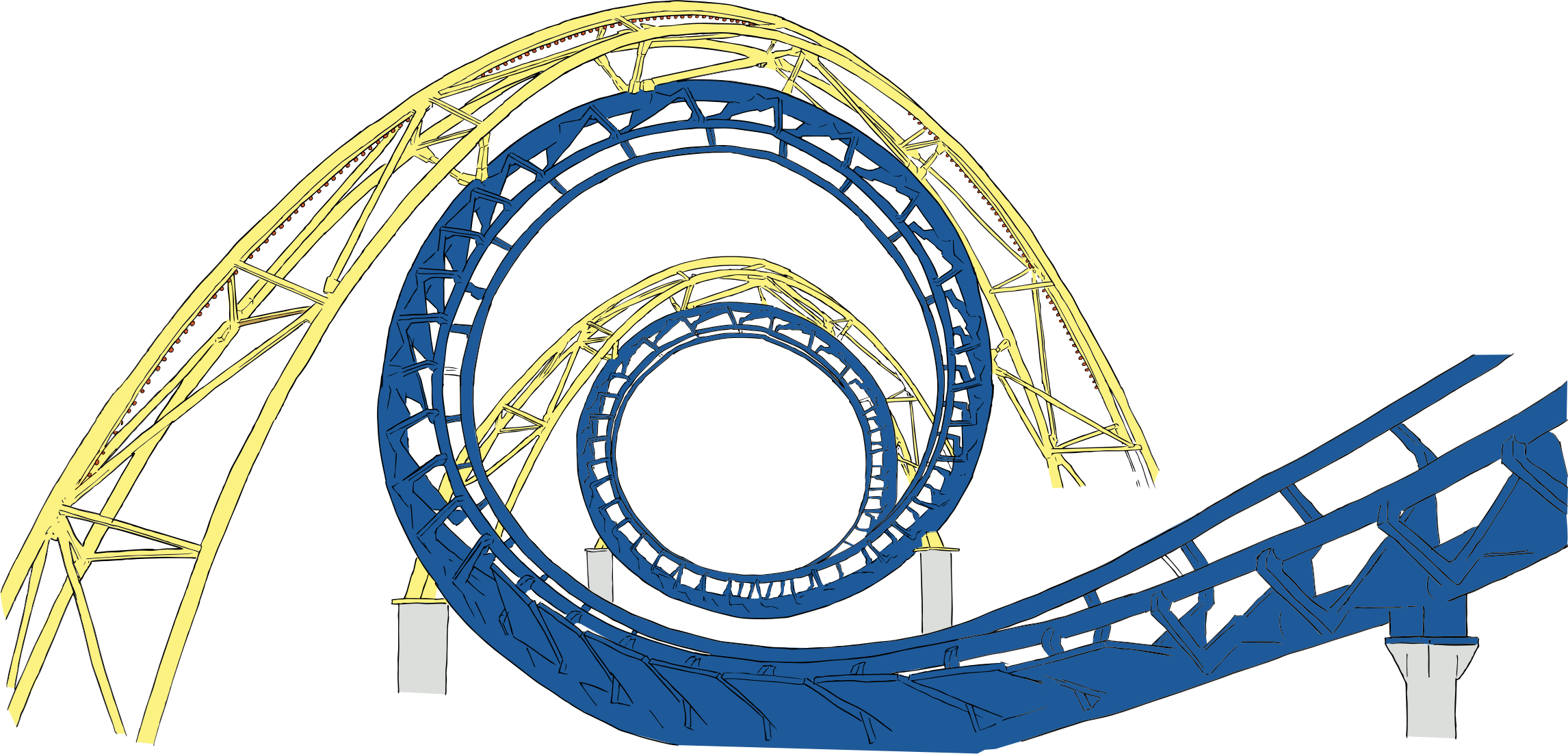 clipart park roller coaster