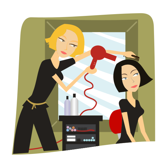 hairdresser clipart hair product