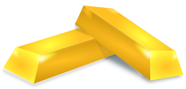gold clipart gold block