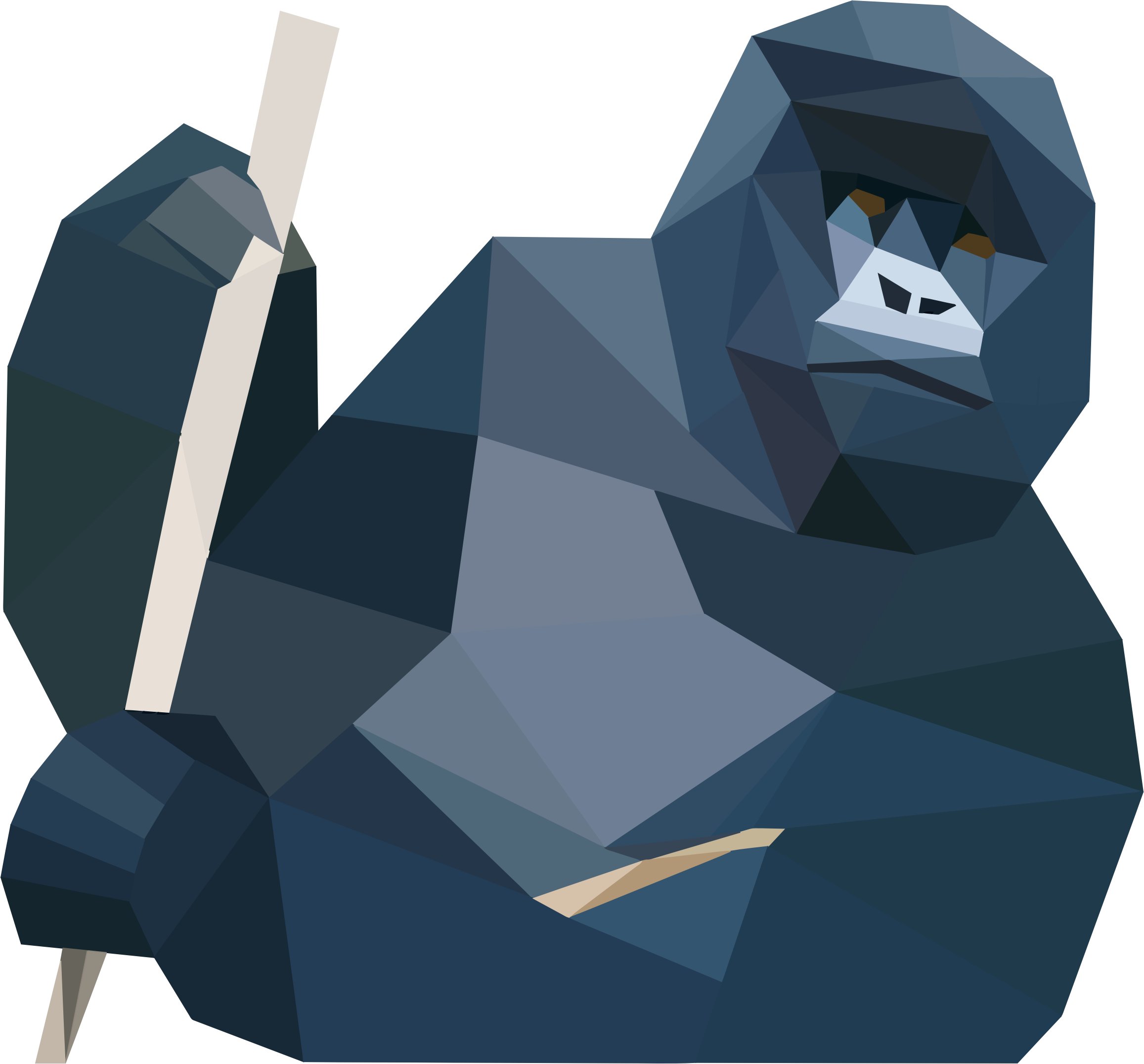 gorilla clipart cartoon blue