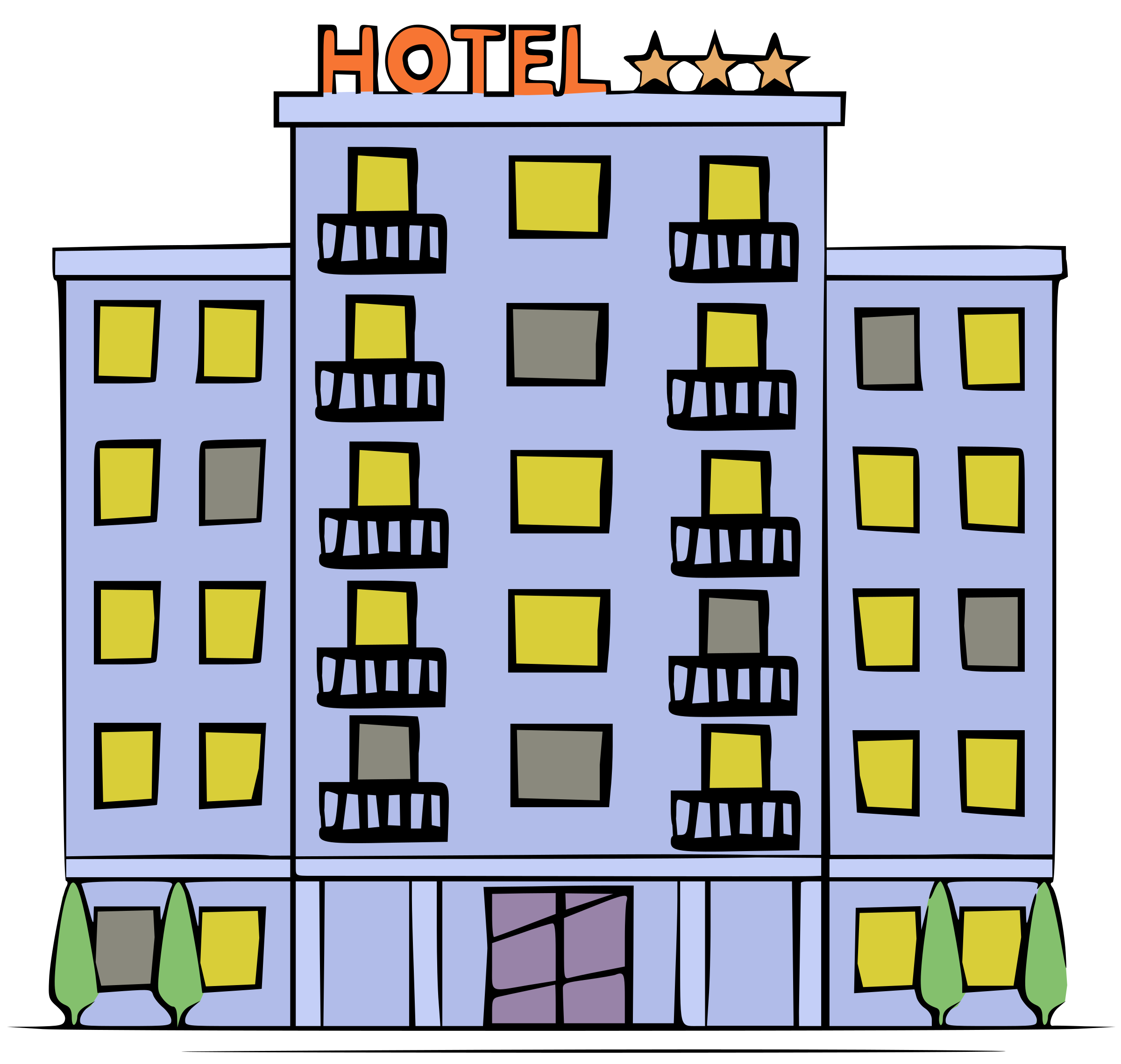 hotel clipart accomodation