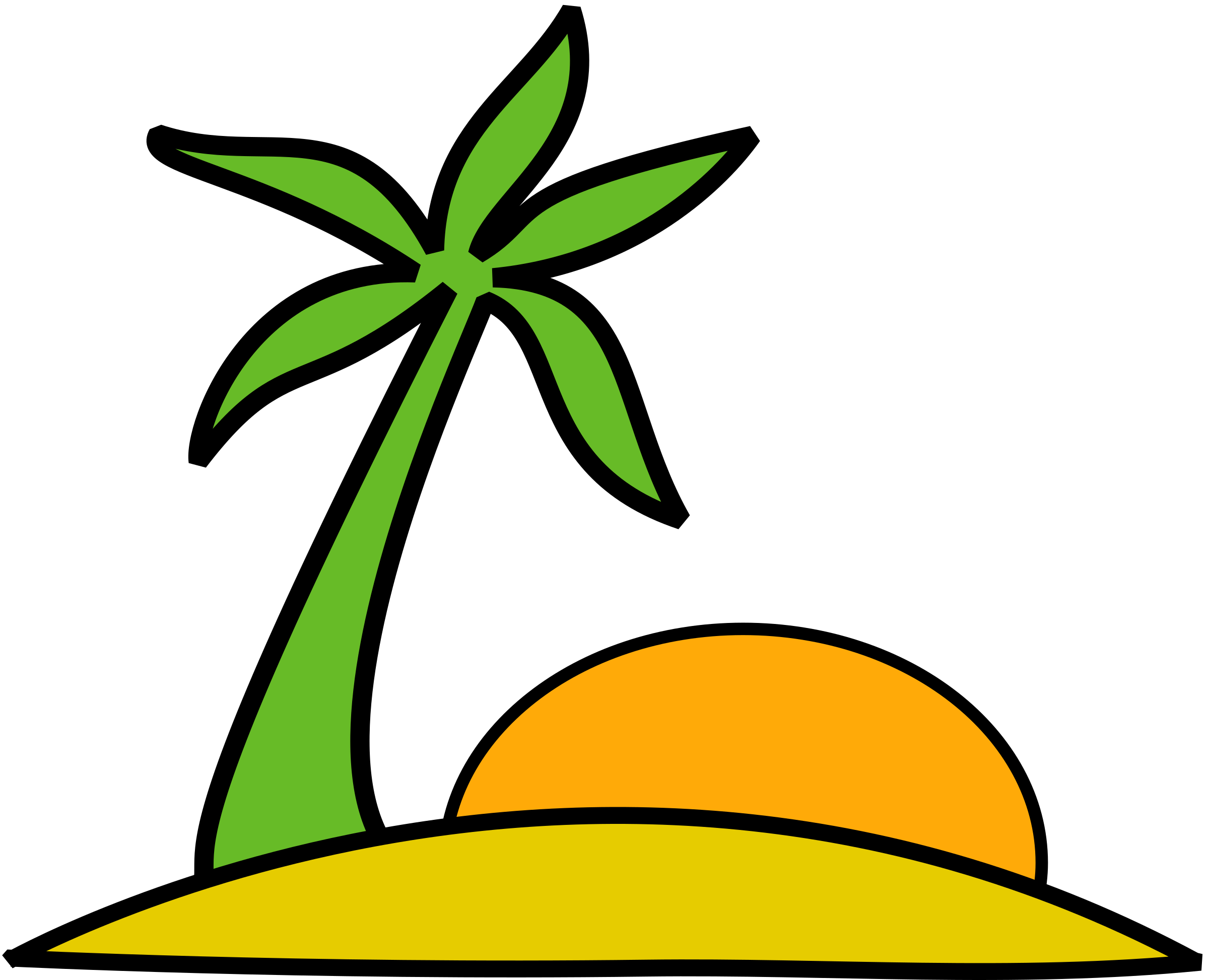 Island clipart small island. Palm and the sun