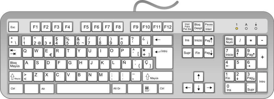 computers clipart keyboard