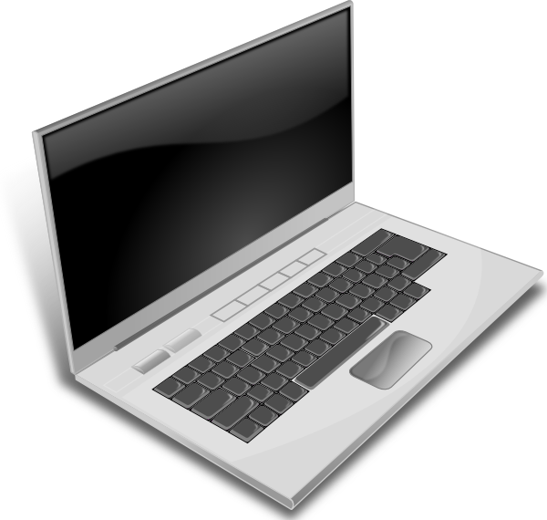 Technology clipart laptop. Minduka a gray clip