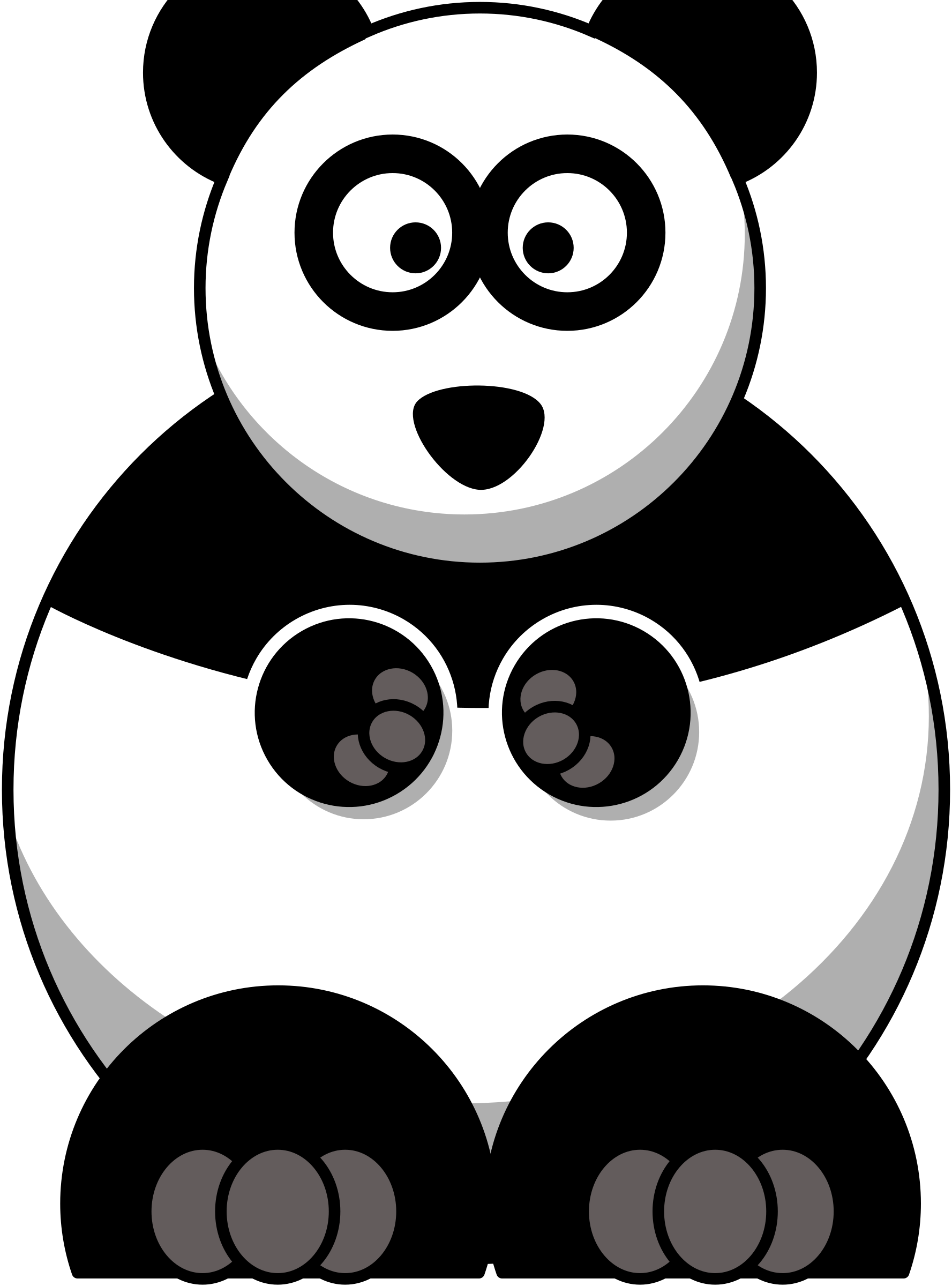 Clipart images panda. Cartoon big image png