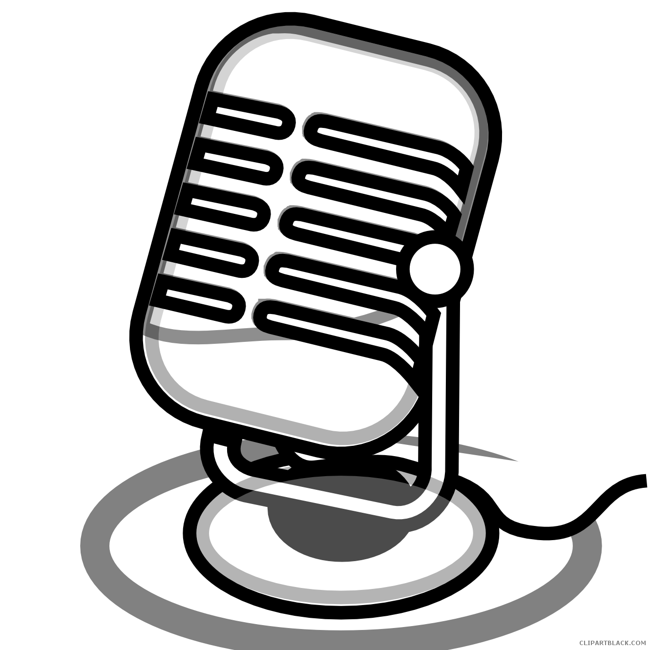 microphone clipart drawing